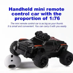 TURBO RACING MICRO MONSTER TRUCK RTR 1/76ÈME NOIR - Turbo Racing