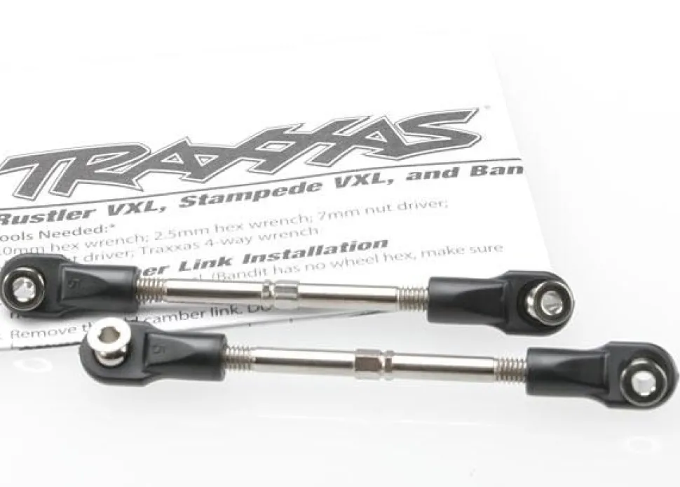 Turnbuckles, toe link, 59mm (78mm center to center) (2) - Traxxas