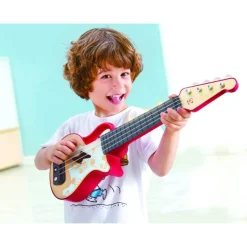 Ukulele électrique avec apprentissage interactif rouge - Hape