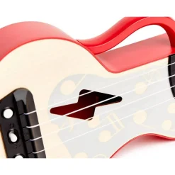 Ukulele électrique avec apprentissage interactif rouge - Hape