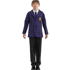 Uniforme Garçon dans Mercredi © noir/violet - enfant - RueDeLaFete