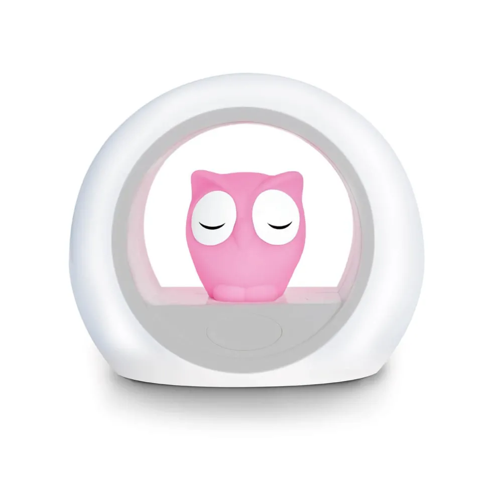 Veilleuse Lou le Hibou Anti-Pleurs - Rose - Zazu