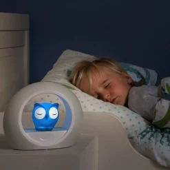 Veilleuse Lou le Hibou Anti-Pleurs - Bleu - Zazu