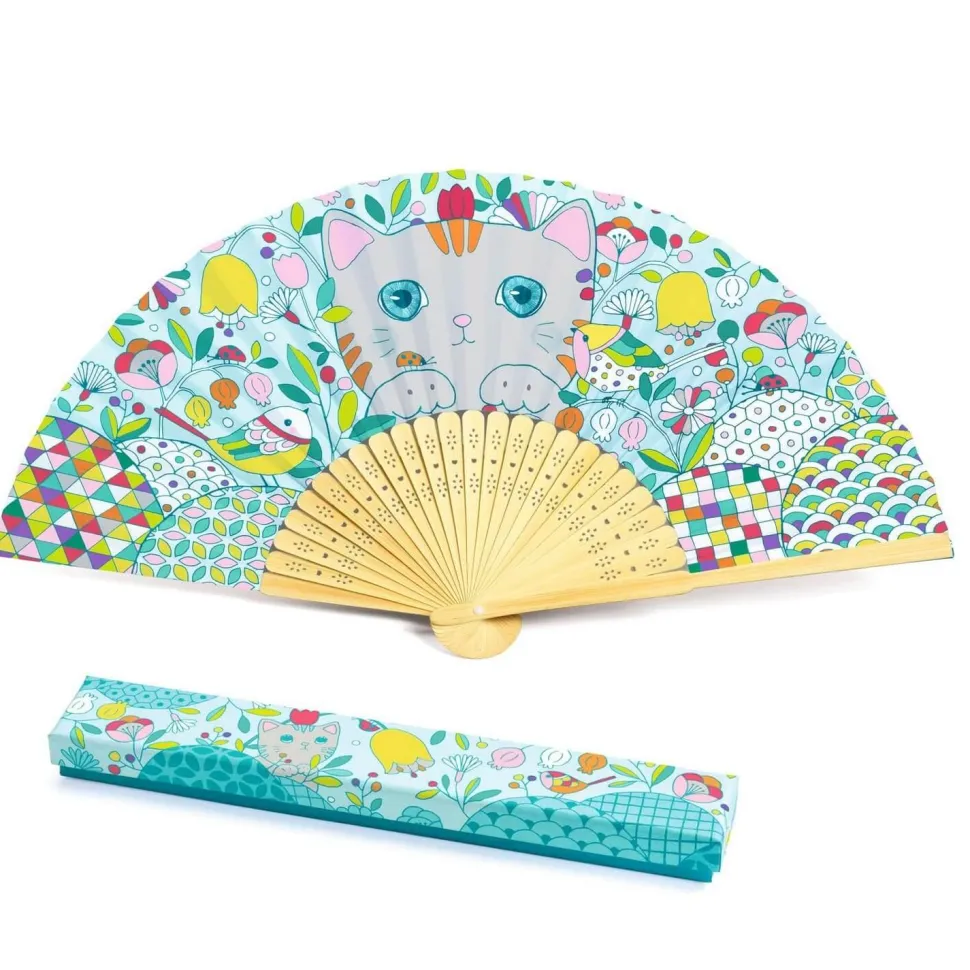 Éventail à colorier : Koneko - Djeco