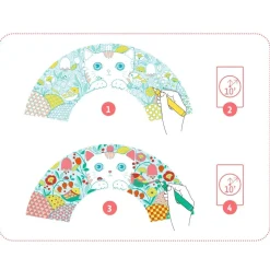 Éventail à colorier : Koneko - Djeco