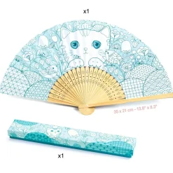 Éventail à colorier : Koneko - Djeco