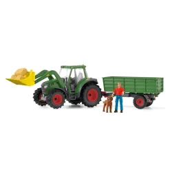 Véhicule Farm World : Tracteur et remorque - Schleich