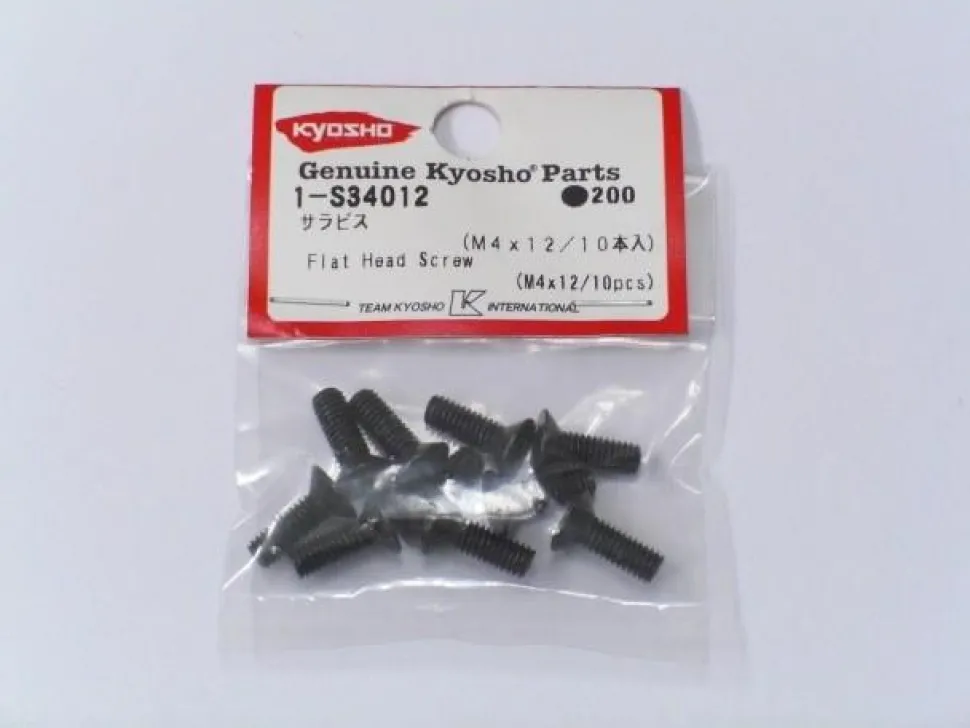 Vis métal M4x15 (10) Tête fraisée - Kyosho