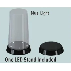 Vitrine haute et ronde (haut plat) : Base avec LED Lumineux - Master Tools