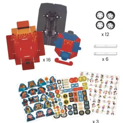 Voitures de course à créer : Grand prix - Djeco