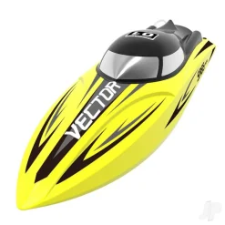 Volantex Bateau de Course Racent Vector SR65 Brushless ARTR Jaune - Volantex