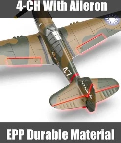 VOLANTEX P40 Warhawk 4CH 400MM Brushed w/GYRO EPP RTF V761-13 - Volantex