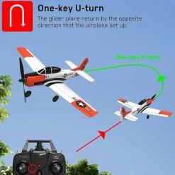 VOLANTEX T-28 Trojan 4CH 400mm Brushed avec Gyro EPP RTF - Volantex