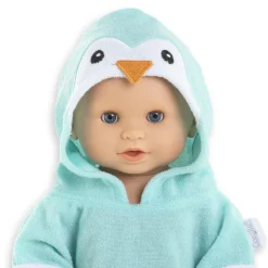 Vêtement pour Grand poupon 36 cm : Cape de bain pingouin - Corolle
