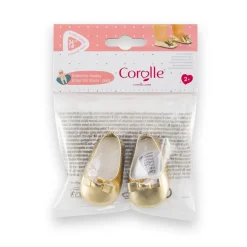 Vêtement pour Grand poupon 36 cm : Ballerines dorées - Corolle