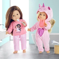 Vêtement pour ma poupée Corolle 36 cm : Combinaison rose pyjama licorne - Corolle