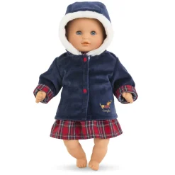 Vêtement pour poupon 30 cm : Manteau- Corolle en fêtes - Corolle