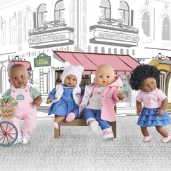 Vêtement pour poupon 30 cm : Robe- Week-end à paris - Corolle