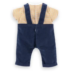 Vêtement pour poupon 30 cm : T-shirt et Salopette marine - Corolle