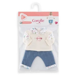 Vêtement pour poupon 30 cm : T-shirt et jean- Week-end à paris - Corolle