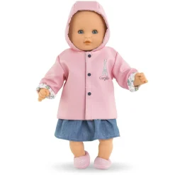 Vêtement pour poupon 30 cm : Ciré réversible- Week-end à paris - Corolle