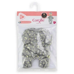 Vêtement pour poupon 30 cm : Pyjama brille dans la nuit & bandeau - Corolle