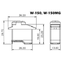 Waypoint W-150MRS - Micro Servo pour Train rentrant 3.6kg Servo 15g - Autres